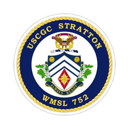 USCG Stratton WMSL 752 (U.S. Coast Guard) STICKER Vinyl Die-Cut Decal-3 Inch-The Sticker Space