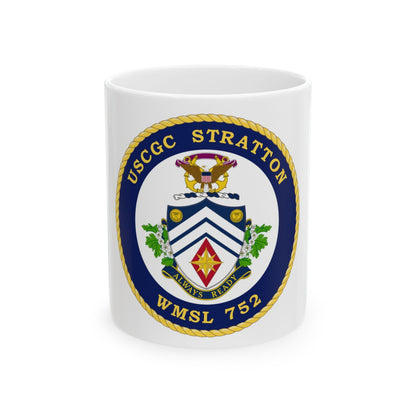 USCG Stratton WMSL 752 (U.S. Coast Guard) White Coffee Mug