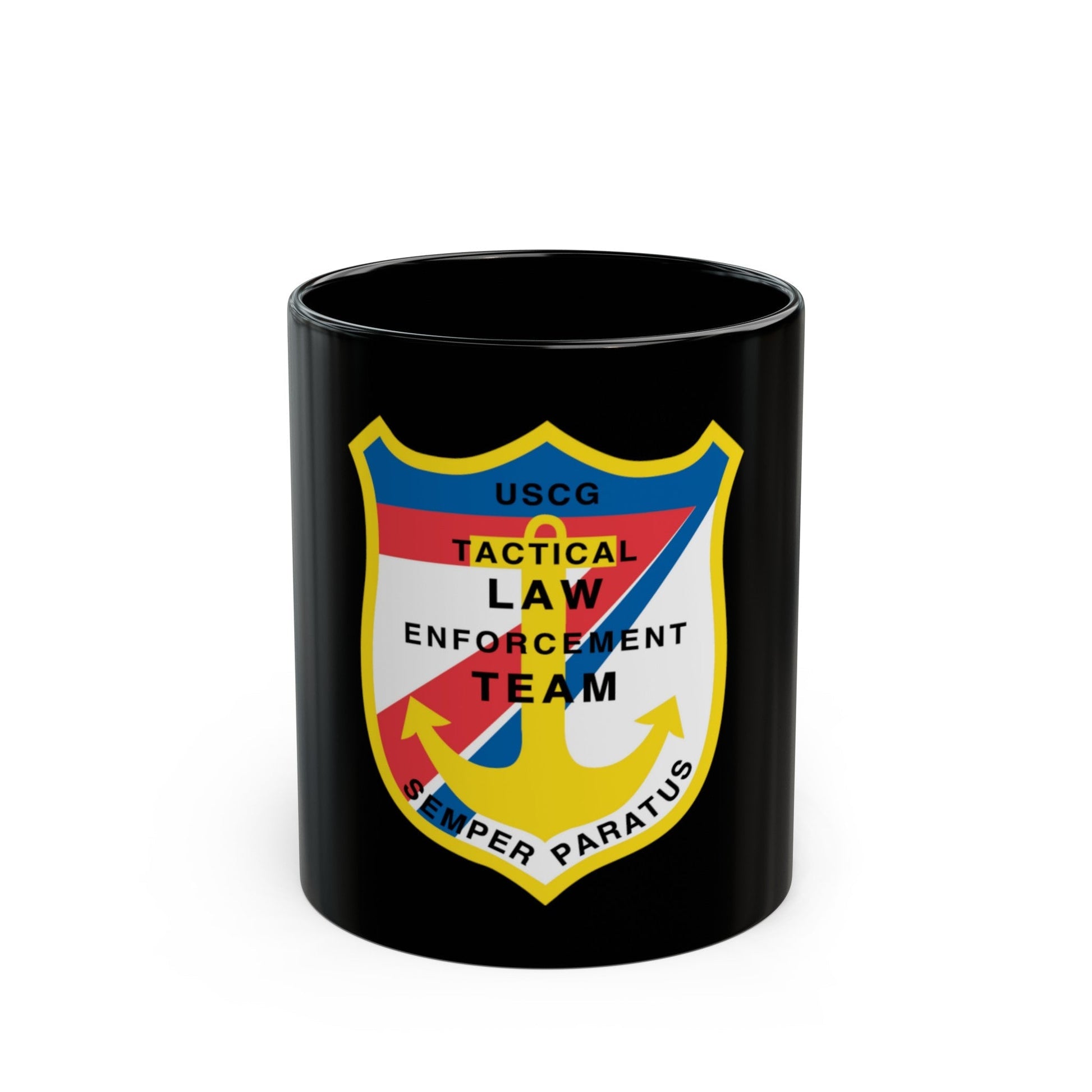 USCG Tactical Law Enforcement Team District 7 (U.S. Coast Guard) Black Coffee Mug-11oz-The Sticker Space