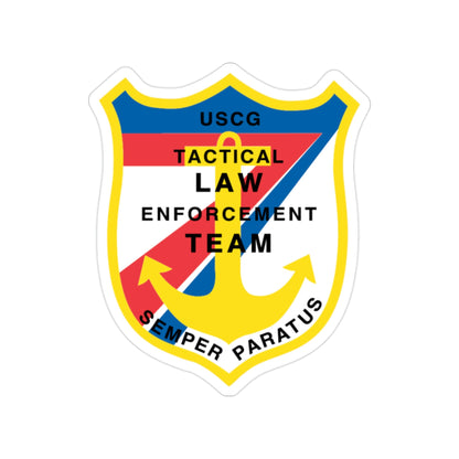 USCG Tactical Law Enforcement Team District 7 (U.S. Coast Guard) Transparent STICKER Die-Cut Vinyl Decal-2 Inch-The Sticker Space