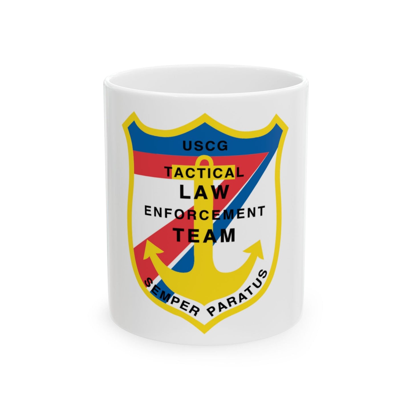 USCG Tactical Law Enforcement Team District 7 (U.S. Coast Guard) White Coffee Mug