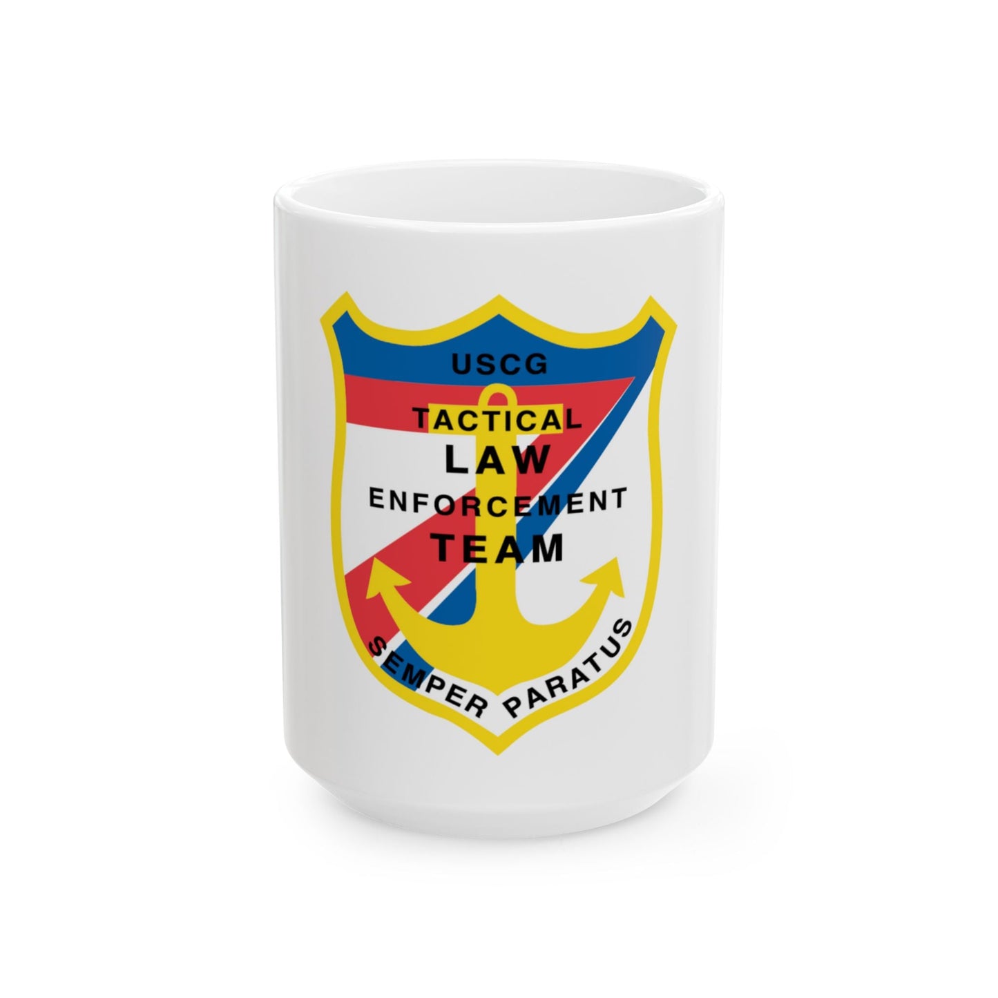 USCG Tactical Law Enforcement Team District 7 (U.S. Coast Guard) White Coffee Mug