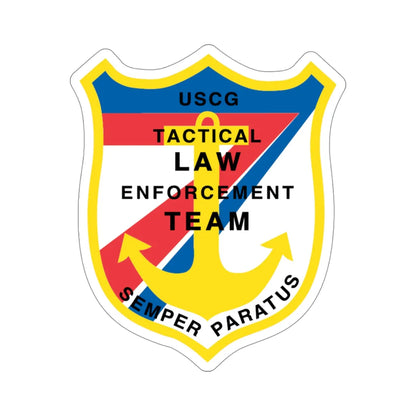 USCG Tactical Law Enforcement Team District 7 (U.S. Coast Guard) STICKER Vinyl Die-Cut Decal 4 Inch - The Sticker Space