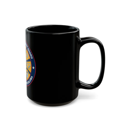 USCG Training Center Petaluma (U.S. Coast Guard) Black Coffee Mug-The Sticker Space