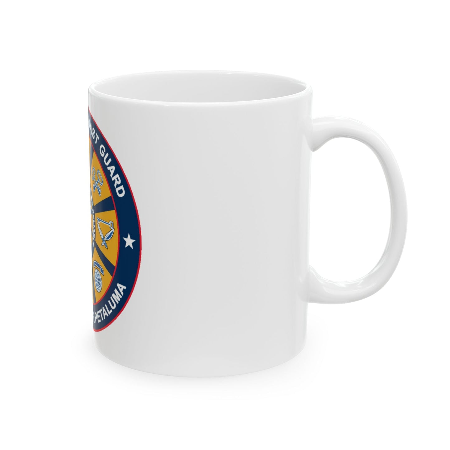 USCG Training Center Petaluma (U.S. Coast Guard) White Coffee Mug