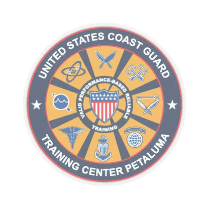 USCG Training Center Petaluma (U.S. Coast Guard) STICKER Vinyl Kiss-Cut Decal 2 Inch Transparent - The Sticker Space