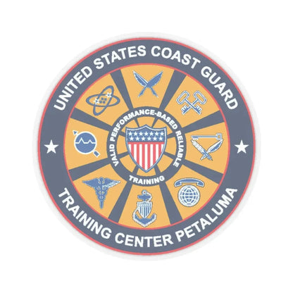USCG Training Center Petaluma (U.S. Coast Guard) STICKER Vinyl Kiss-Cut Decal 3 Inch Transparent - The Sticker Space