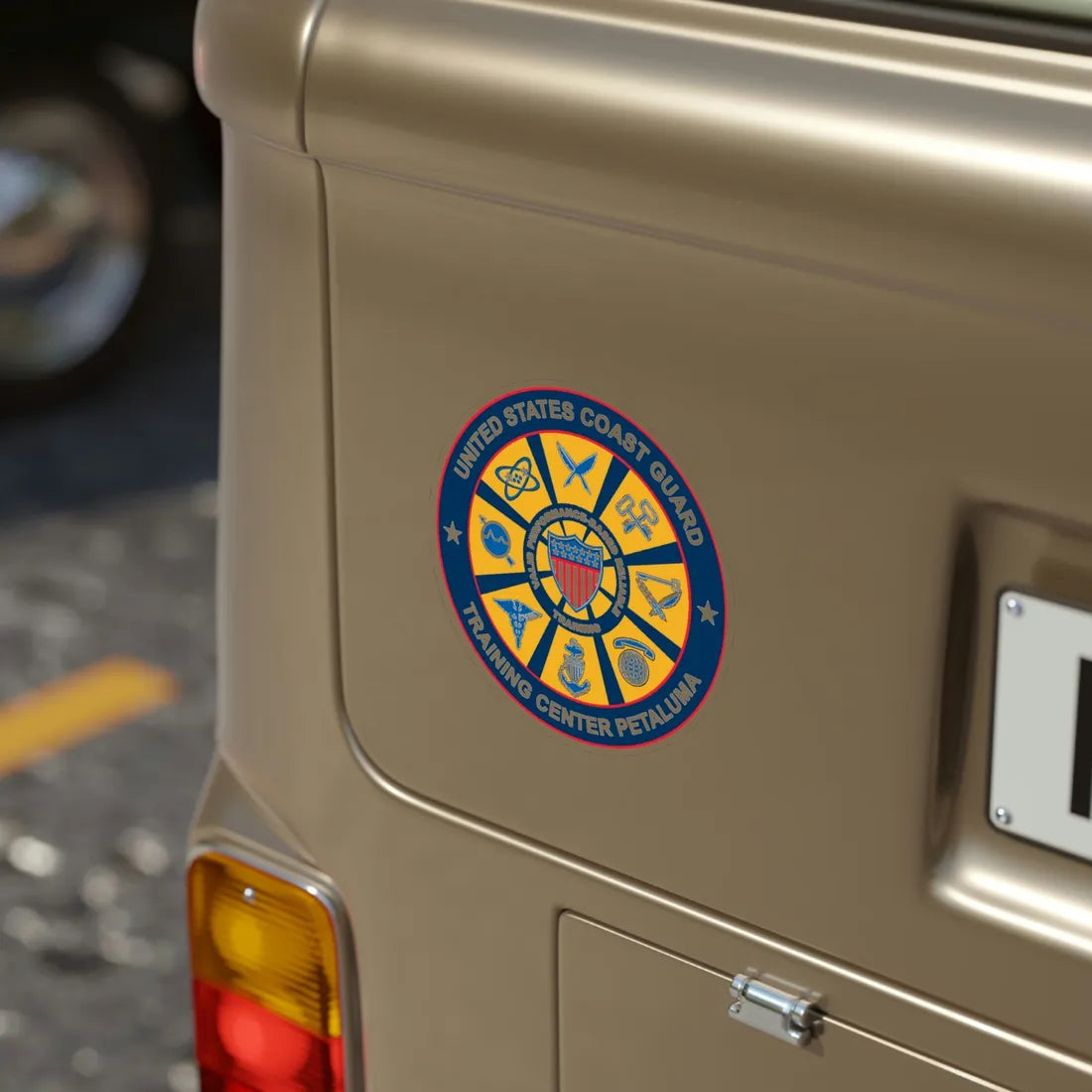 USCG Training Center Petaluma (U.S. Coast Guard) Transparent STICKER Die-Cut Vinyl Decal - The Sticker Space