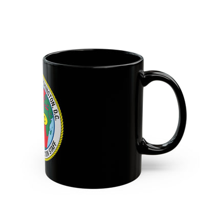 USCG Washington DC Traveling Inspection Staff (U.S. Coast Guard) Black Coffee Mug-The Sticker Space