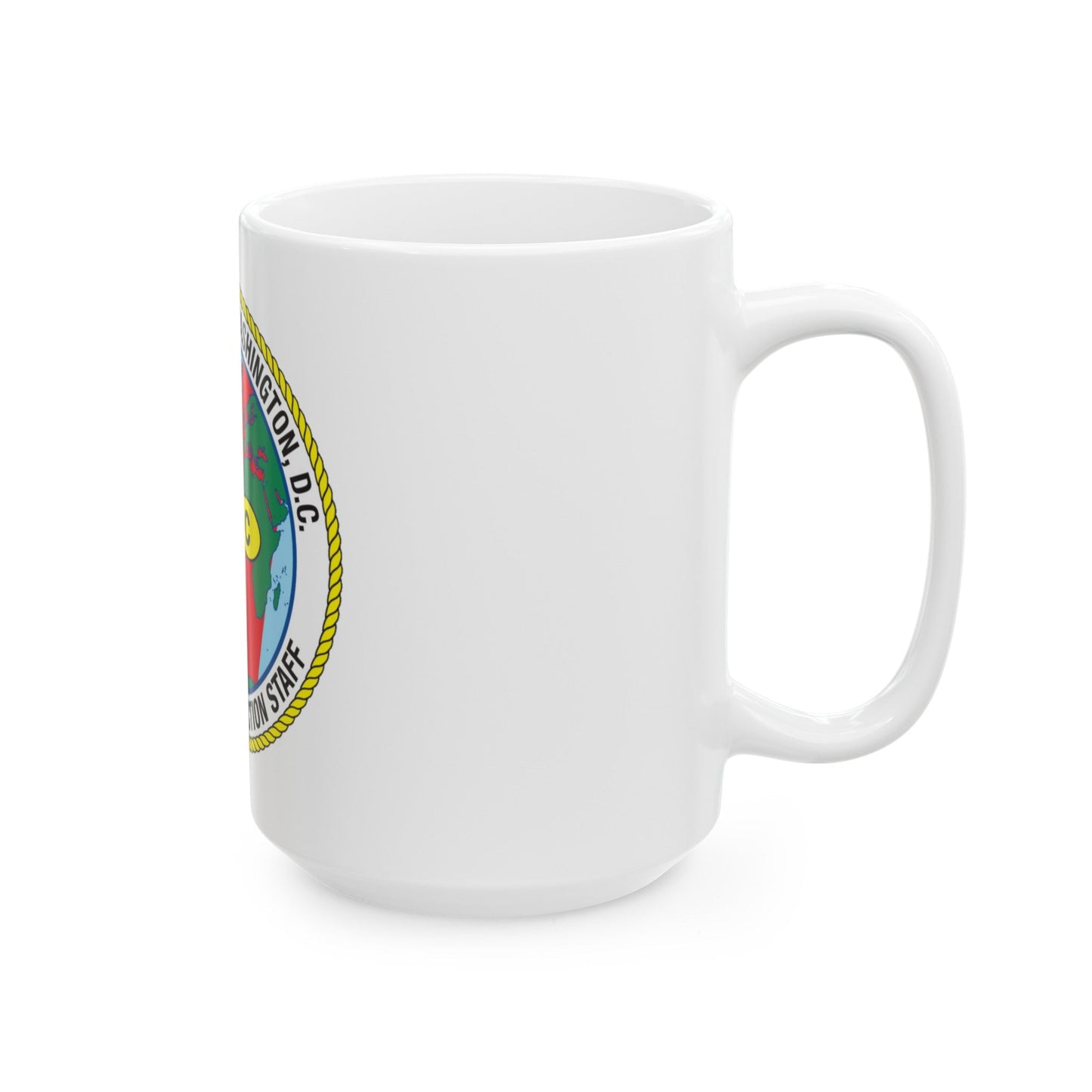 USCG Washington DC Traveling Inspection Staff (U.S. Coast Guard) White Coffee Mug-The Sticker Space