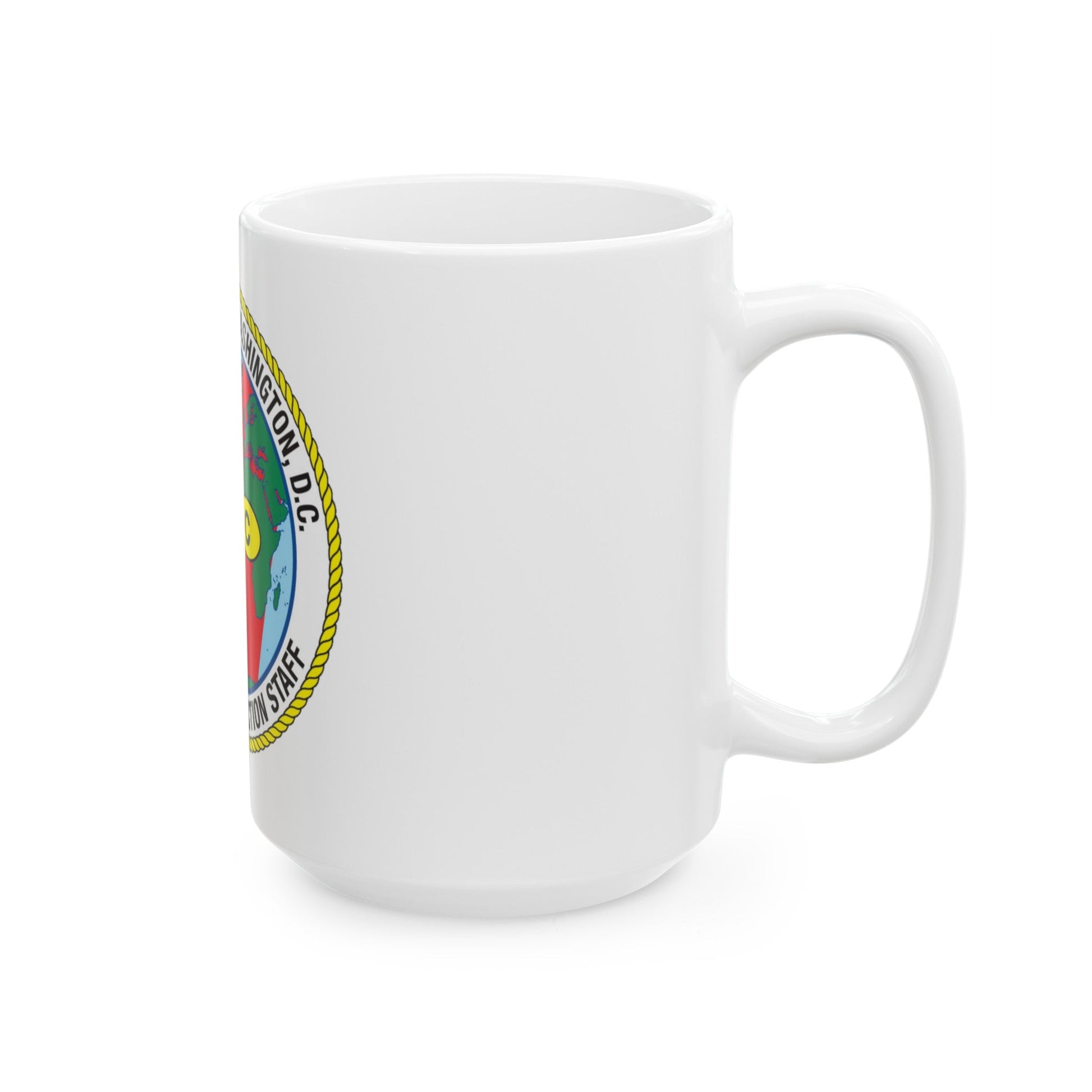 USCG Washington DC Traveling Inspection Staff (U.S. Coast Guard) White Coffee Mug-The Sticker Space