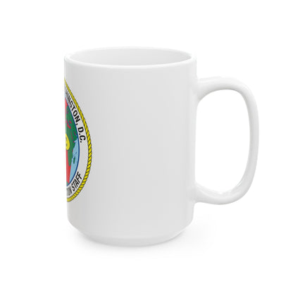 USCG Washington DC Traveling Inspection Staff (U.S. Coast Guard) White Coffee Mug-The Sticker Space