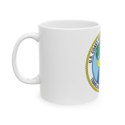 USCG Washington DC Traveling Inspection Staff (U.S. Coast Guard) White Coffee Mug-The Sticker Space