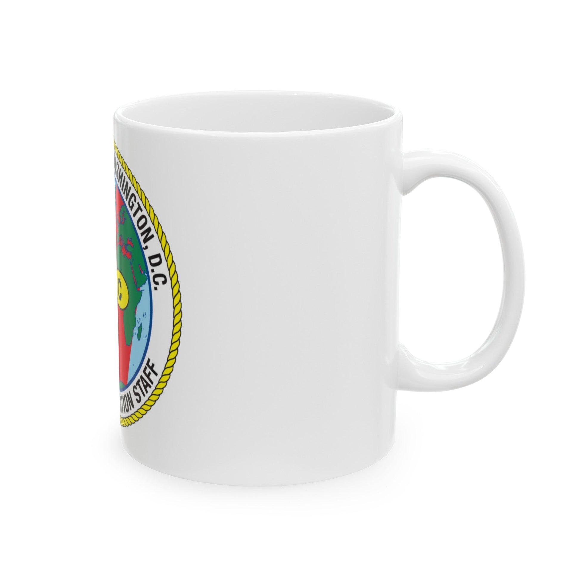 USCG Washington DC Traveling Inspection Staff (U.S. Coast Guard) White Coffee Mug-The Sticker Space