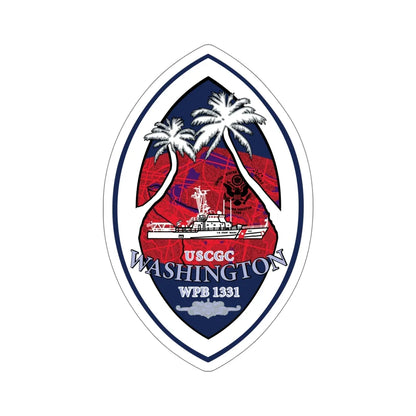 USCG Washington WPB 1331 (U.S. Coast Guard) STICKER Vinyl Die-Cut Decal 5 Inch - The Sticker Space