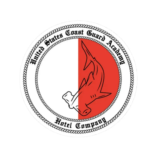 USCGA Hotel Co Hammerhead (U.S. Coast Guard) STICKER Vinyl Kiss-Cut Decal 2 Inch White - The Sticker Space