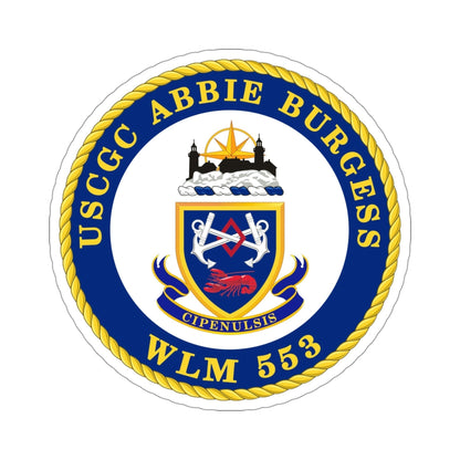 USCGC Abbie Burgess WLM 553 (U.S. Coast Guard) STICKER Vinyl Die-Cut Decal-4 Inch-The Sticker Space