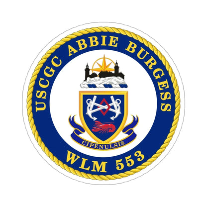 USCGC Abbie Burgess WLM 553 (U.S. Coast Guard) STICKER Vinyl Die-Cut Decal 3 Inch - The Sticker Space