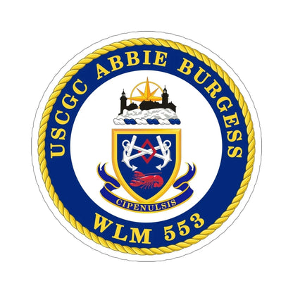 USCGC Abbie Burgess WLM 553 (U.S. Coast Guard) STICKER Vinyl Die-Cut Decal 5 Inch - The Sticker Space
