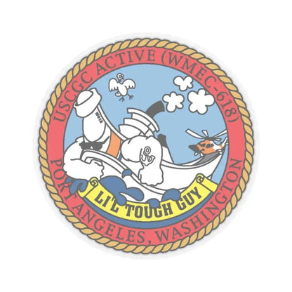 USCGC Active WMEC 618 Little Tough Guy (U.S. Coast Guard) STICKER Vinyl Kiss-Cut Decal - The Sticker Space