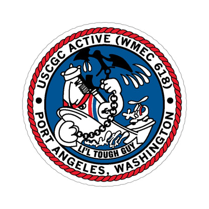 USCGC Active WMEC 618 Port Angeles WA (U.S. Coast Guard) STICKER Vinyl Die-Cut Decal-6 Inch-The Sticker Space