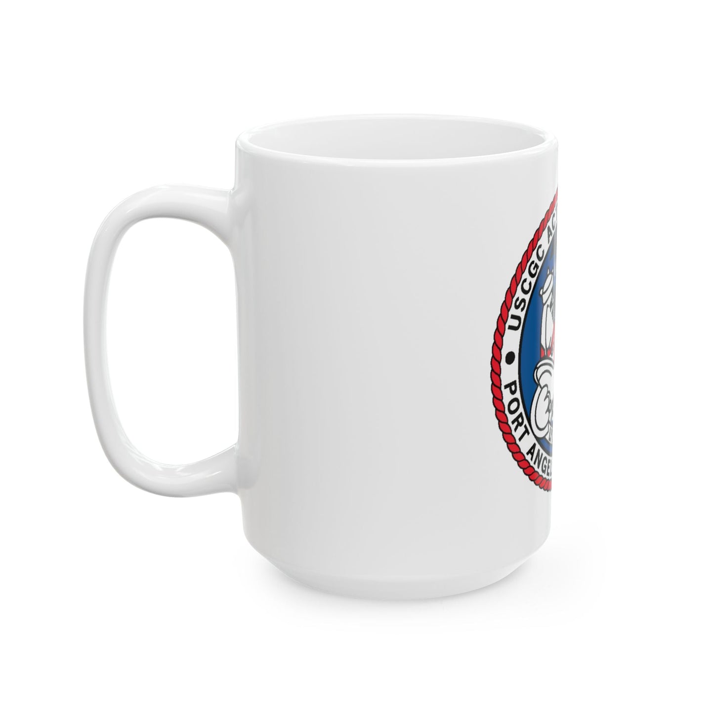 USCGC Active WMEC 618 Port Angeles WA (U.S. Coast Guard) White Coffee Mug