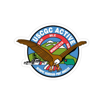 USCGC Active WMEC 618 (U.S. Coast Guard) Transparent STICKER Die-Cut Vinyl Decal 2 Inch - The Sticker Space