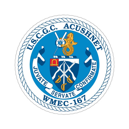 USCGC Acushnet WMEC 167 (U.S. Coast Guard) STICKER Vinyl Die-Cut Decal 6 Inch - The Sticker Space