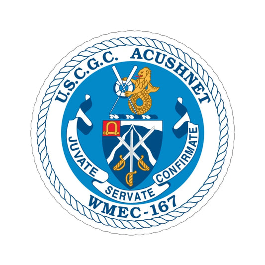 USCGC Acushnet WMEC 167 (U.S. Coast Guard) STICKER Vinyl Die-Cut Decal 6 Inch - The Sticker Space