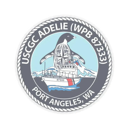 USCGC Adelie (U.S. Coast Guard) STICKER Vinyl Kiss-Cut Decal 6 Inch Transparent - The Sticker Space