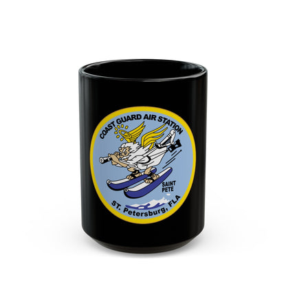 USCGC Air Station St Petersburg FLA (U.S. Coast Guard) Black Coffee Mug-15oz-The Sticker Space