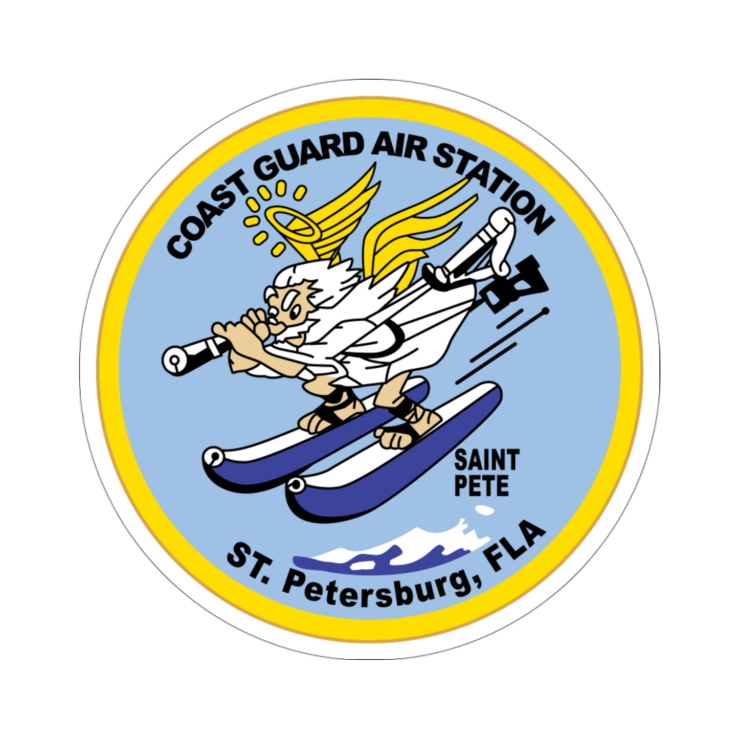 USCGC Air Station St Petersburg FLA (U.S. Coast Guard) STICKER Vinyl Die-Cut Decal-3 Inch-The Sticker Space