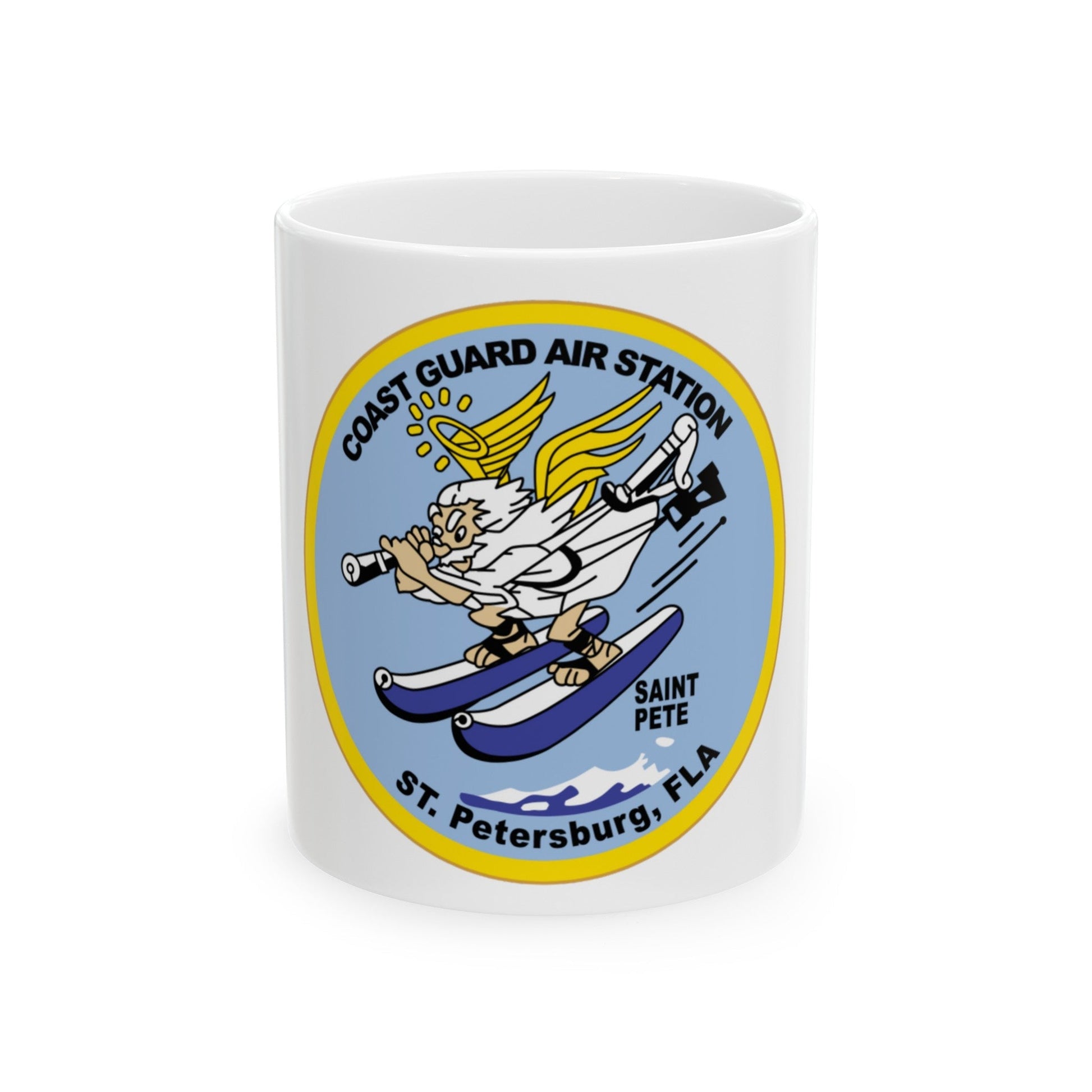 USCGC Air Station St Petersburg FLA (U.S. Coast Guard) White Coffee Mug-11oz-The Sticker Space