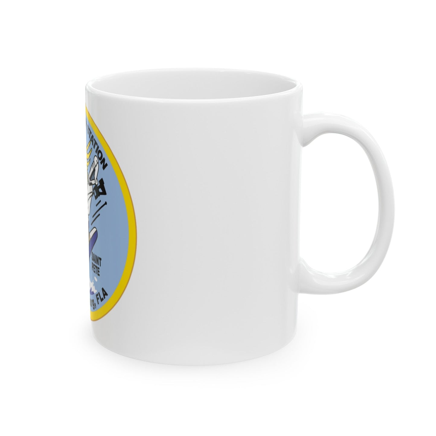 USCGC Air Station St Petersburg FLA (U.S. Coast Guard) White Coffee Mug-The Sticker Space