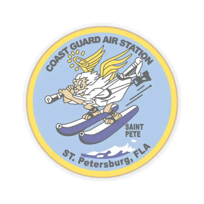 USCGC Air Station St Petersburg FLA (U.S. Coast Guard) STICKER Vinyl Kiss-Cut Decal 2 Inch Transparent - The Sticker Space