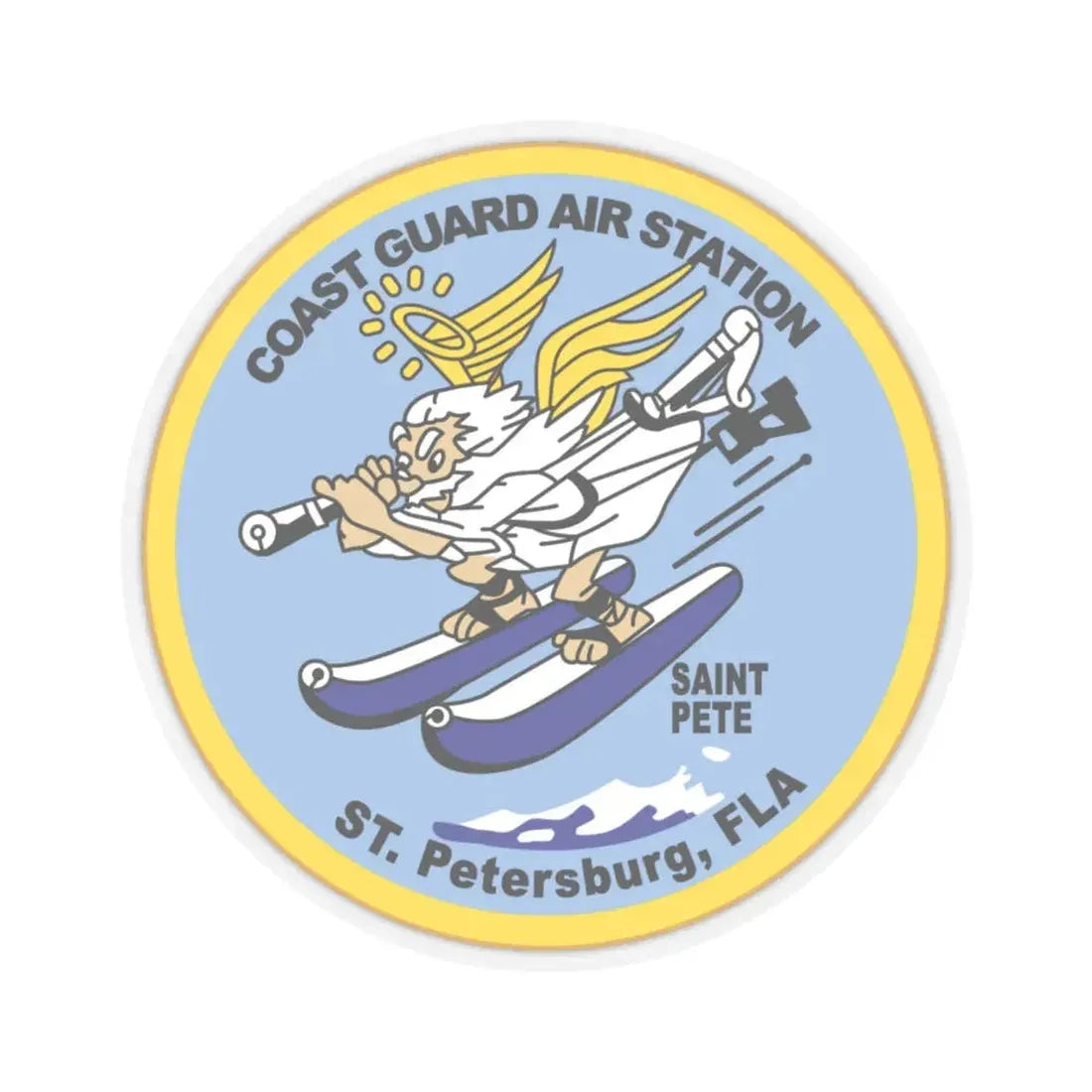 USCGC Air Station St Petersburg FLA (U.S. Coast Guard) STICKER Vinyl Kiss-Cut Decal 6 Inch Transparent - The Sticker Space