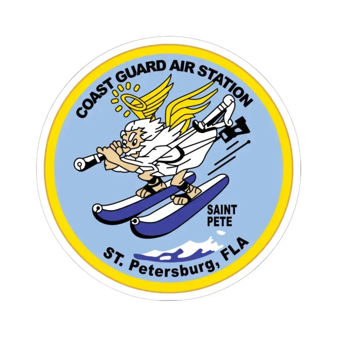 USCGC Air Station St Petersburg FLA (U.S. Coast Guard) STICKER Vinyl Kiss-Cut Decal 6 Inch White - The Sticker Space