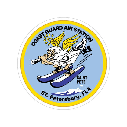 USCGC Air Station St Petersburg FLA (U.S. Coast Guard) Transparent STICKER Die-Cut Vinyl Decal 6 Inch - The Sticker Space