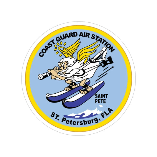 USCGC Air Station St Petersburg FLA (U.S. Coast Guard) Transparent STICKER Die-Cut Vinyl Decal 6 Inch - The Sticker Space