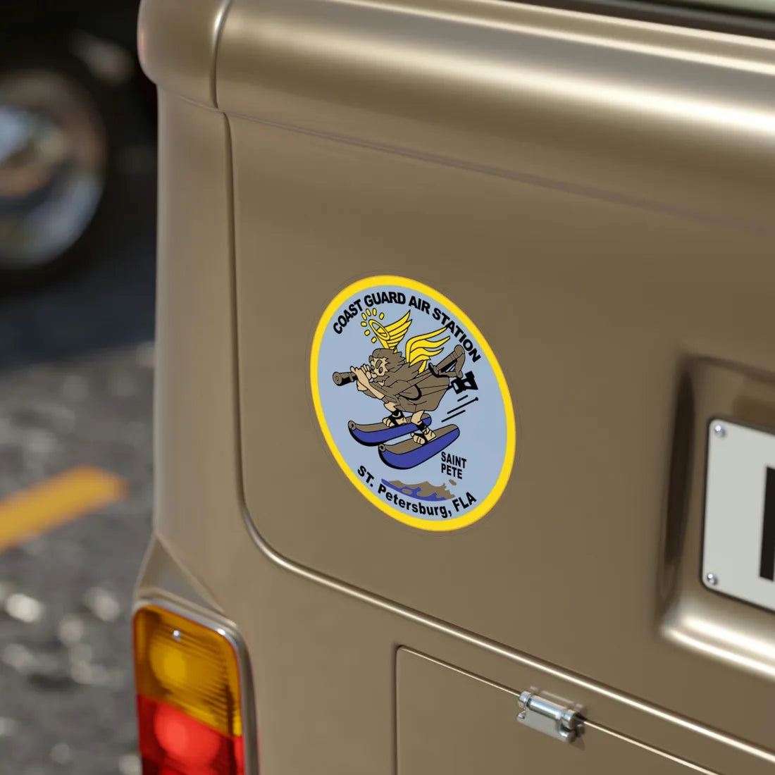 USCGC Air Station St Petersburg FLA (U.S. Coast Guard) Transparent STICKER Die-Cut Vinyl Decal - The Sticker Space