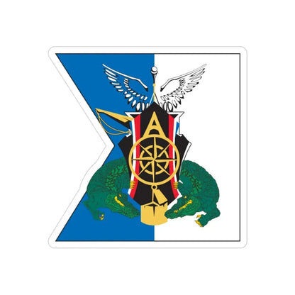 USCGC Alfa Crest (U.S. Coast Guard) REVERSE PRINT Transparent Die-Cut STICKER 3 Inch Die-Cut Transparent - The Sticker Space