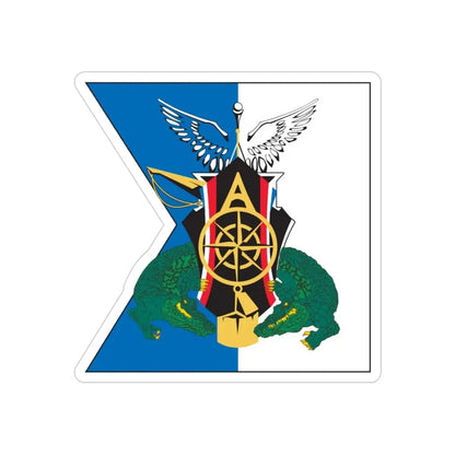 USCGC Alfa Crest (U.S. Coast Guard) REVERSE PRINT Transparent Die-Cut STICKER 4 Inch Die-Cut Transparent - The Sticker Space