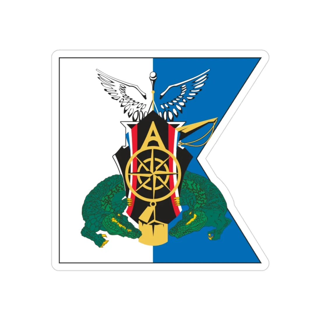 USCGC Alfa Crest (U.S. Coast Guard) Transparent STICKER Die-Cut Vinyl Decal 3 Inch - The Sticker Space