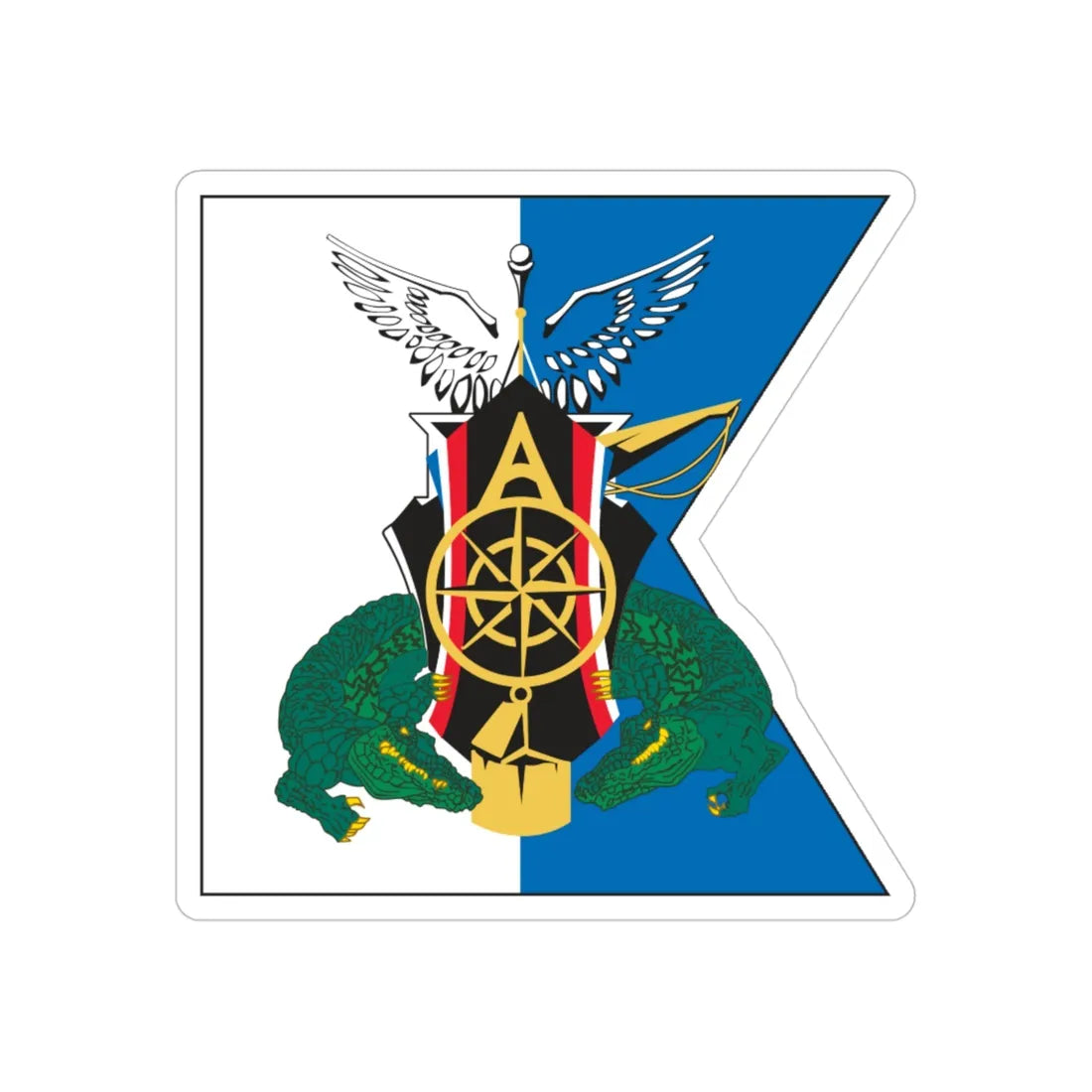 USCGC Alfa Crest (U.S. Coast Guard) Transparent STICKER Die-Cut Vinyl Decal 4 Inch - The Sticker Space