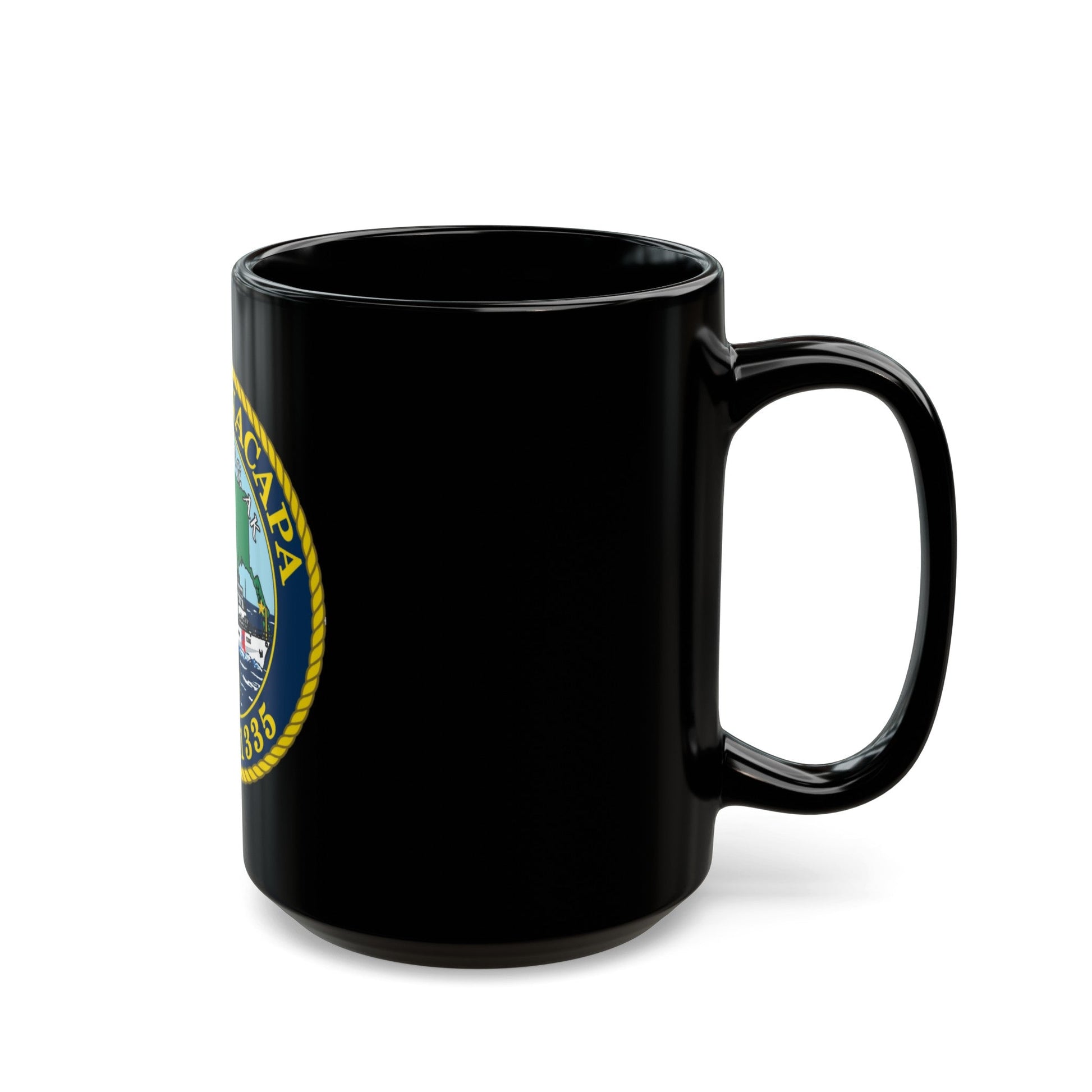 USCGC Anacapa WPB 1335 Petersburg AK (U.S. Coast Guard) Black Coffee Mug-The Sticker Space