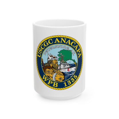 USCGC Anacapa WPB 1335 Petersburg AK (U.S. Coast Guard) White Coffee Mug-15oz-The Sticker Space