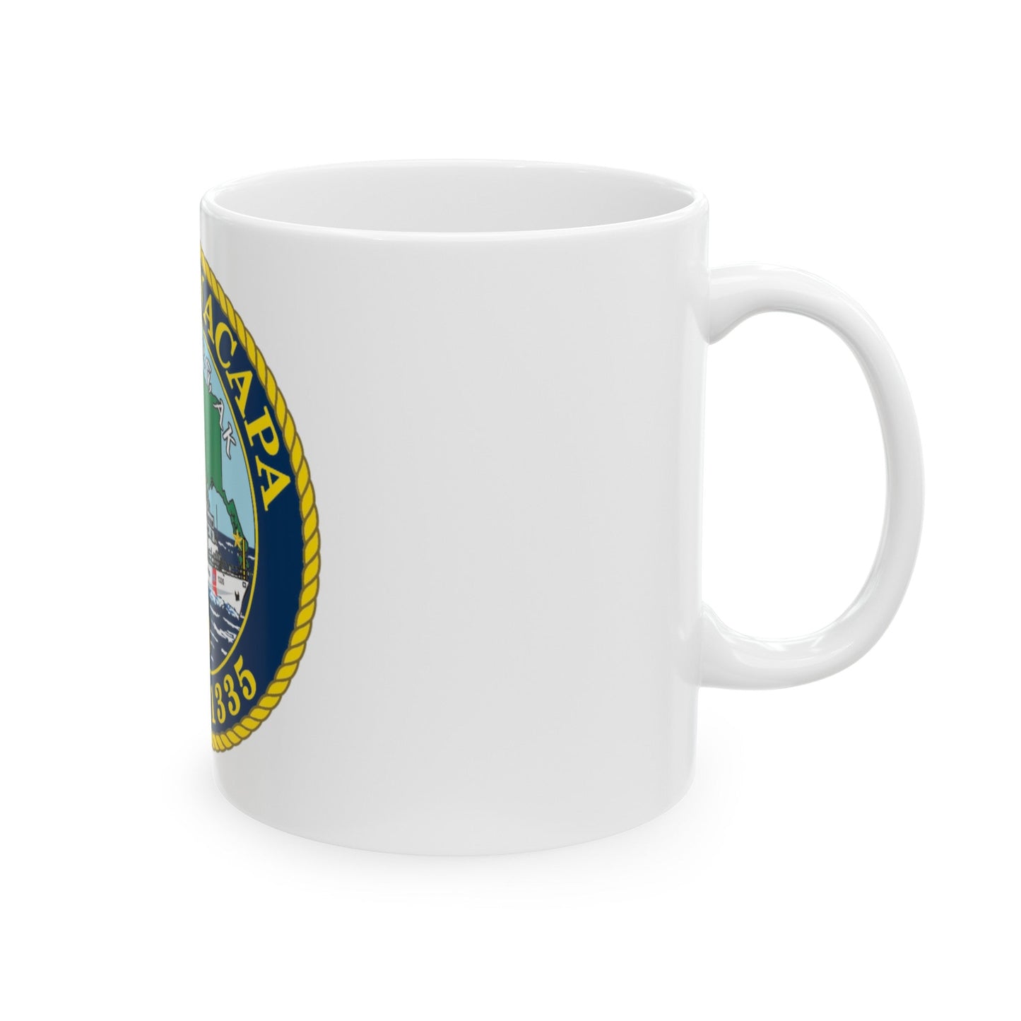 USCGC Anacapa WPB 1335 Petersburg AK (U.S. Coast Guard) White Coffee Mug-The Sticker Space