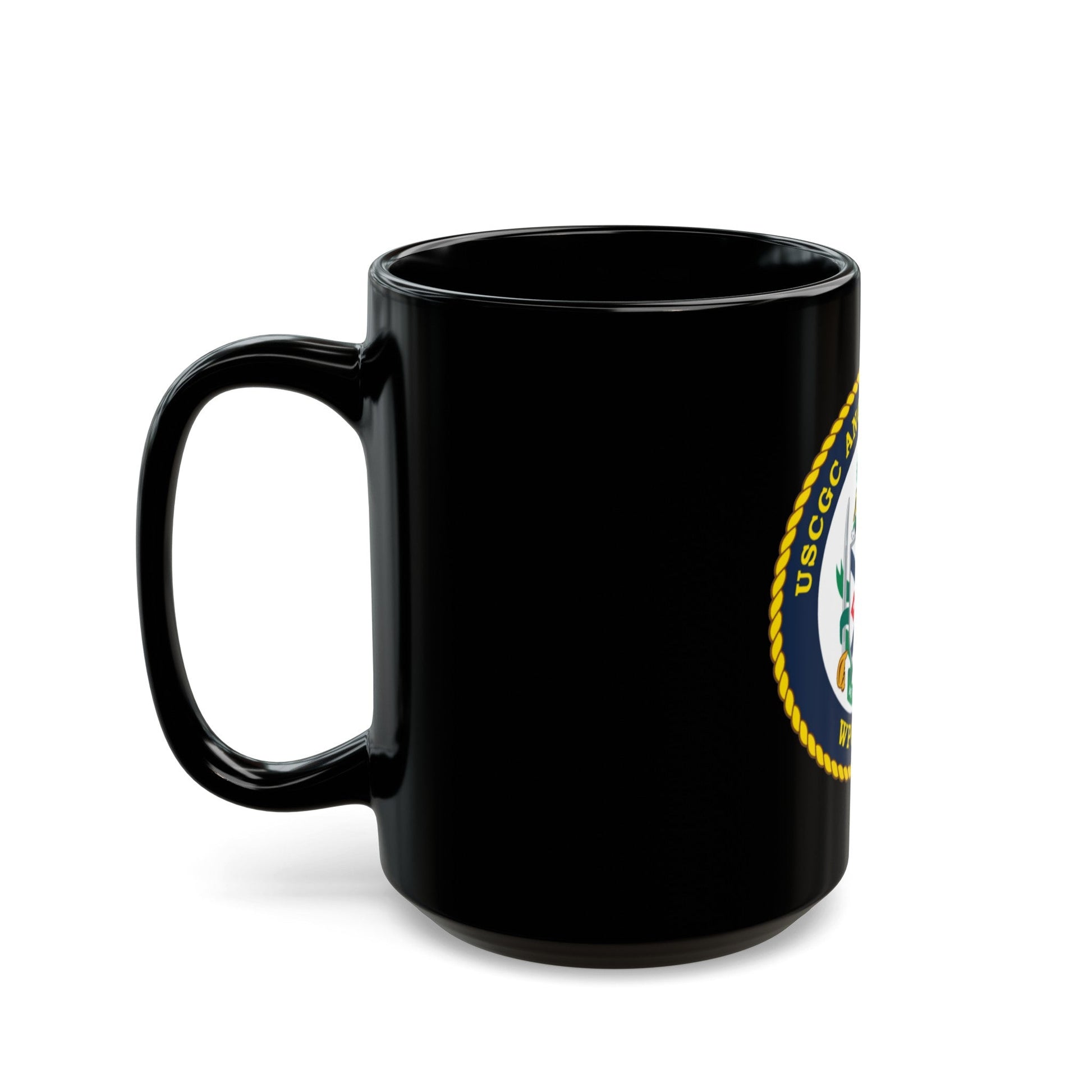 USCGC ANGELA McSHAN WPC 1135 (U.S. Coast Guard) Black Coffee Mug-The Sticker Space