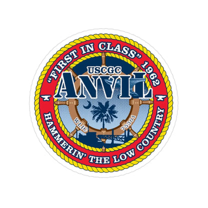 USCGC Anvil WLIC 75301 (U.S. Coast Guard) Transparent STICKER Die-Cut Vinyl Decal 2 Inch - The Sticker Space