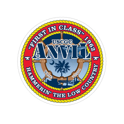 USCGC Anvil WLIC 75301 (U.S. Coast Guard) Transparent STICKER Die-Cut Vinyl Decal 6 Inch - The Sticker Space